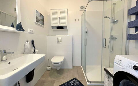 Frymburk 11: Property, Plumbing Fixture, Building, Bathroom, Sink, Interior Design, Floor, Flooring, Line