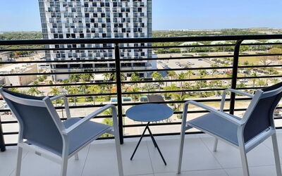 Miami Doral 2: Furniture, Property, Sky, Building, Outdoor Furniture, Shade, Chair, Interior Design, Rectangle, Urban Design