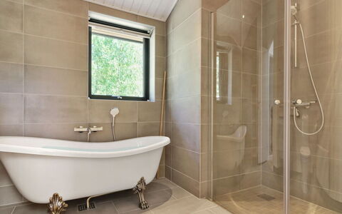 Anarosa - 200M from the Sea: Flooring, Bathroom, Interior Design, Plumbing Fixture, Floor, Plumbing, Home, Bathtub, Ceiling, Tap