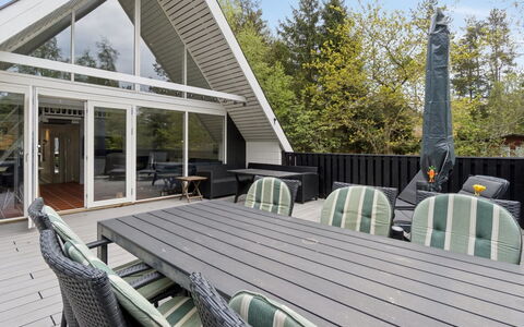 Lillesol - 400M from the Sea: Wood, Home, Architecture, Porch, Roof, Siding, Deck, Cottage, Shade, Hardwood