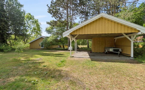 Ailen - 500M from the Sea: Tree, Roof, Shade, Cottage, Lawn, Garden Buildings, Driveway, Yard, Garage, Shed