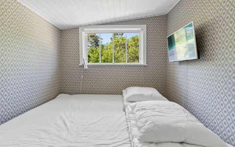Kerstin - 100M from the Sea: Wood, Interior Design, Ceiling, Floor, Flooring, Bedroom, Bed, Room, Bedding, Bed Sheet