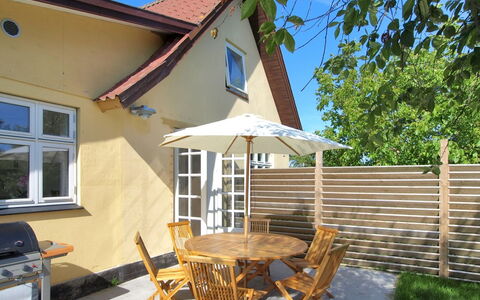 Ødmar - 400M from the Sea: Furniture, Wood, Outdoor Furniture, Chair, Shade, Porch, Outdoor Table, Deck, Wood Stain, Cottage