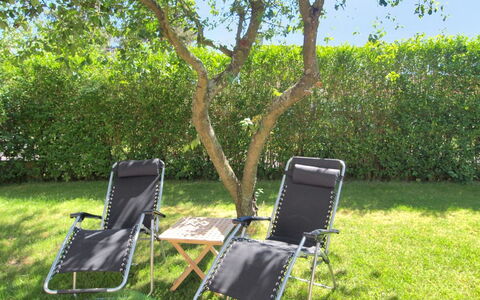 Ødmar - 400M from the Sea: Furniture, Outdoor Furniture, Chair, Folding Chair, Shade, Leisure, Sunlounger, Garden, Armrest, Lawn