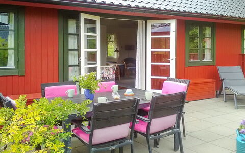 Alde - 300M from the Sea: Furniture, Chair, Outdoor Furniture, Cottage, Outdoor Table, Garden, Shade, Backyard, Yard, Wood Stain