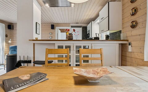 Nahuel - 200M from the Sea: Furniture, Interior Design, Flooring, Wood, Floor, Ceiling, Light Fixture, Kitchen, Countertop, Room