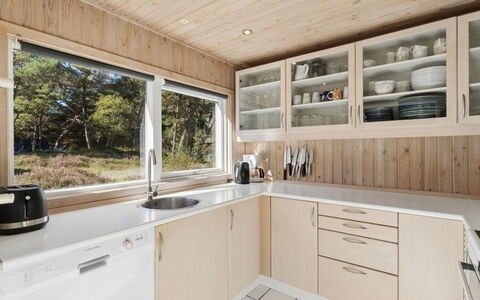 Minka - 1.5Km from the Sea: Kitchen, Countertop, Flooring, Wood, Cabinetry, Interior Design, Kitchen Appliance, Floor, Ceiling, Furniture