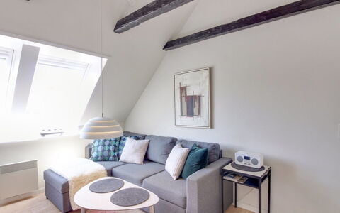 Gyta - 500M from the Sea: Furniture, Interior Design, Flooring, Floor, Ceiling, Room, Lighting, Couch, Home, Living Room