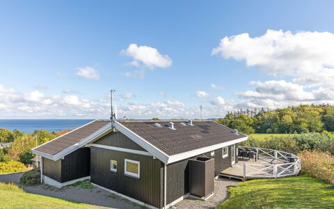 Tjelle - 300M from the Sea: Roof, Home, Door, Cottage, Shade, Siding, Yard, Estate, Backyard