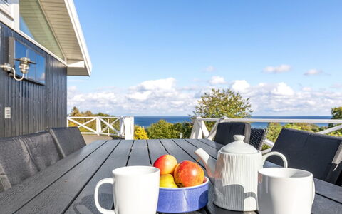 Tjelle - 300M from the Sea: Roof, Home, Door, Cottage, Shade, Siding, Yard, Estate, Backyard