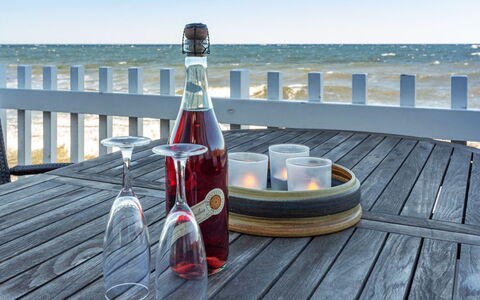 Halldora - 10M from the Sea: Bottle, Drinkware, Glass Bottle, Barware, Wine, Wine Bottle, Outdoor Furniture