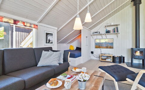 Dagmar - 300M from the Sea: Wood, Furniture, Interior Design, Flooring, Ceiling, Floor, Home, Room, Couch, Living Room