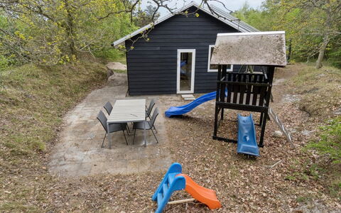 Margarethe - 250M from the Sea: Wood, Cottage, Backyard, Siding, Garden, Garden Buildings, Yard, Stairs, Hardwood, Shade