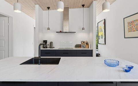 Gonne - 350M from the Sea: Countertop, Kitchen, Furniture, Interior Design, Kitchen Appliance, Cabinetry, Flooring, Light Fixture, Wood, Ceiling