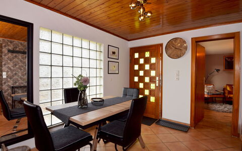 Selma: Property, Furniture, Table, Wood, Lighting, Chair, Houseplant, Interior Design, Floor, Wall