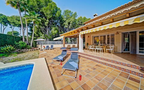 La Sal: Plant, Sky, Property, Water, Building, Tree, Swimming Pool, Shade, Outdoor Furniture, Architecture
