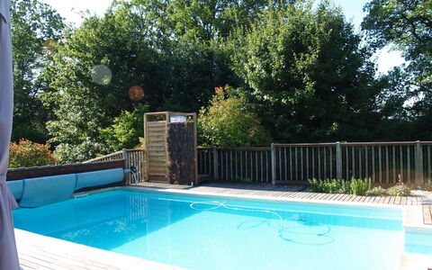 Le Noisetier: Water, Sky, Property, Tree, Building, Swimming Pool, Azure, Body Of Water, Leisure, Urban Design
