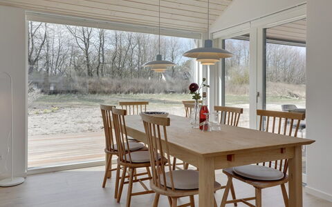 Oke - 350M from the Sea: Flooring, Wood, Furniture, Floor, Interior Design, Kitchen & Dining Room Table, Dining Room, Table, Chair, Wood Stain