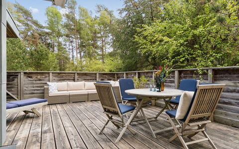Yrja - 150M from the Sea: Furniture, Wood, Wood Flooring, Flooring, Chair, Outdoor Furniture, Table, Floor, Hardwood, Outdoor Table