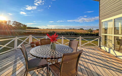 Helemine - 2.8Km from the Sea: Porch, Chair, Deck, Wood Flooring, Hardwood, Wood Stain, Boardwalk, Balcony, Eco Hotel, Plank