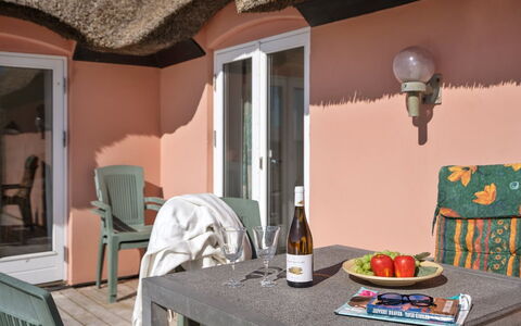 Tabea - 150M from the Sea: Wood, Wood Stain, Plank, Hardwood, Cottage, Deck, Siding, Shade, Wood Flooring, Garden Buildings