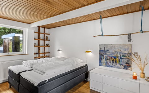 Matilda - 375M from the Sea: Interior Design, Wood, Ceiling, Flooring, Furniture, Bedroom, Floor, Bed, Lighting, Room