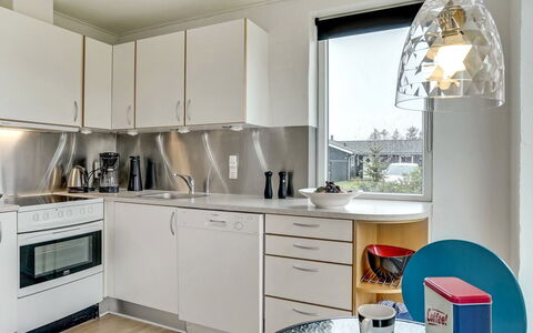 Dome - 750M from the Sea: Kitchen, Interior Design, Countertop, Furniture, Flooring, Light Fixture, Kitchen Appliance, Ceiling, Lighting, Floor