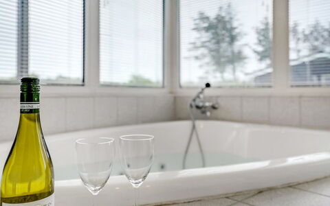 Dome - 750M from the Sea: Interior Design, Plumbing Fixture, Glass, Tap, Plumbing, Bathtub, Bottle, Bathroom, Sink, Glass Bottle