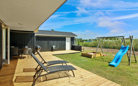 Dome - 750M from the Sea: Shade, Deck, Plank, Wood Stain, Hardwood, Cottage, Porch, Backyard, Estate, Yard