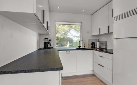 Hellin - 300M from the Sea: Kitchen, Kitchen Appliance, Countertop, Major Appliance, Cabinetry, Interior Design, Flooring, Kitchen Stove, Home Appliance, Home