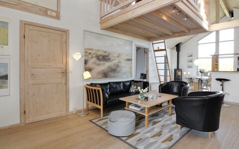 Lothen - 500M from the Sea: Furniture, Interior Design, Flooring, Wood, Floor, Wood Flooring, Ceiling, Apartment, Room, Living Room