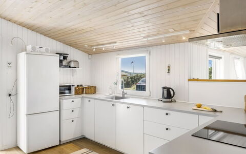 Ingemar - 100M from the Sea: Kitchen, Wood, Flooring, Countertop, Kitchen Appliance, Major Appliance, Interior Design, Ceiling, Cabinetry, Floor