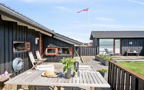 Danica - 175M from the Sea: Home, Roof, House, Door, Cottage, Shade, Garden, Groundcover, Porch, Yard