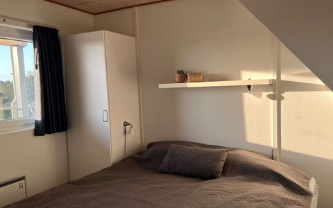 Birgitta - 150M from the Sea: Wall, Bedroom, Wood, Interior Design, Bed, Floor, Bed Sheet, Flooring, Furniture, Bedding
