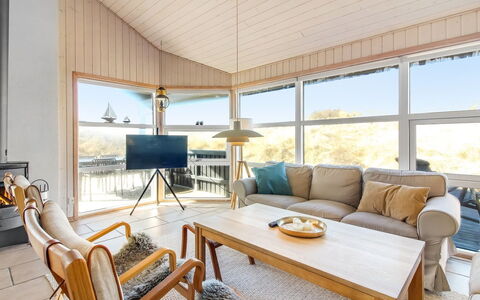 Åmunde - 150M from the Sea: Furniture, Interior Design, Flooring, Floor, Wood, Couch, Ceiling, Living Room, Room, Chair