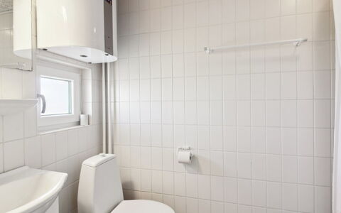 Eydis - 150M from the Sea: Toilet Seat, Wall, Plumbing Fixture, Toilet, Bathroom, Interior Design, Flooring, Floor, Sink, Bathroom Sink