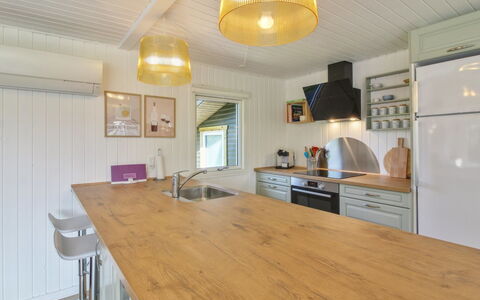 Herma - 300M from the Sea: Flooring, Interior Design, Furniture, Countertop, Wood, Floor, Ceiling, Cabinetry, Wood Flooring, Kitchen