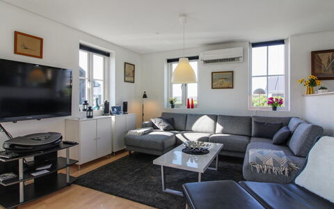 Adrian - 200M from the Sea: Furniture, Interior Design, Couch, Flooring, Floor, Living Room, Ceiling, Room, Table, Apartment