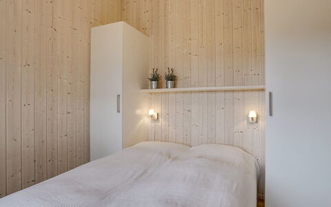 Joella - 200M from the Sea: Wall, Wood, Flooring, Floor, Interior Design, Ceiling, Bedroom, Lighting, Bed, Room