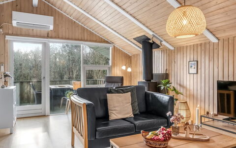 Seda - 600M from the Sea: Furniture, Interior Design, Wood, Couch, Ceiling, Flooring, Living Room, Room, Floor, Light Fixture