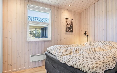 Ingela - 350M from the Sea: Wood, Bedroom, Ceiling, Flooring, Interior Design, Floor, Bed, Home, Bedding, Bed Frame