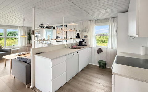 Steffenie - 400M from the Sea: Wood, Kitchen, Interior Design, Flooring, Furniture, Ceiling, Floor, Countertop, Cabinetry, Wood Flooring