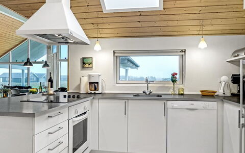Mattis - 650M from the Sea: Kitchen, Countertop, Kitchen Appliance, Ceiling, Major Appliance, Flooring, Light Fixture, Home Appliance, Interior Design, Cabinetry