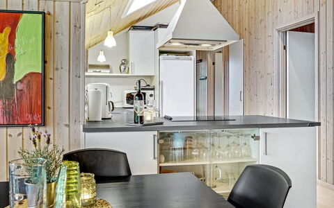 Mattis - 650M from the Sea: Kitchen, Furniture, Interior Design, Wood, Ceiling, Countertop, Light Fixture, Flooring, Kitchen Appliance, Major Appliance