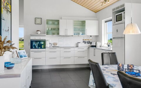 Sinica - 1.4Km from the Sea: Kitchen, Countertop, Interior Design, Flooring, Furniture, Kitchen Appliance, Cabinetry, Ceiling, Major Appliance, Floor