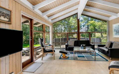 Paulette - 450M from the Sea: Interior Design, Wood, Ceiling, Couch, Flooring, Floor, Living Room, Furniture, Home, Wood Flooring