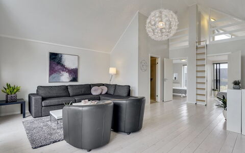Katharine - 600M from the Sea: Interior Design, Ceiling, Flooring, Couch, Living Room, Furniture, Home, Floor, Lighting, Light Fixture