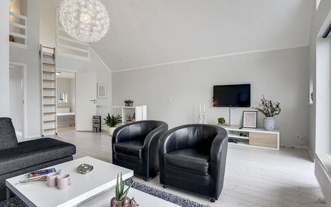 Katharine - 600M from the Sea: Interior Design, Couch, Ceiling, Furniture, Living Room, Flooring, Home, Floor, Lighting, Light Fixture