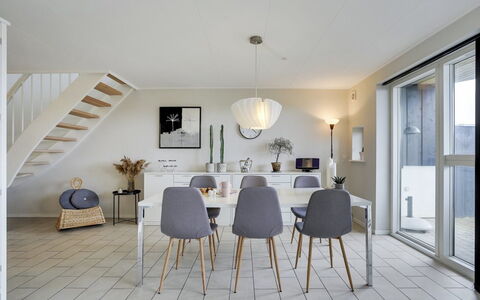 Katharine - 600M from the Sea: Furniture, Interior Design, Flooring, Floor, Chair, Wood, Table, Kitchen & Dining Room Table, Dining Room, Ceiling
