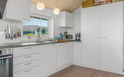 Anya - 650M from the Sea: Kitchen, Countertop, Flooring, Interior Design, Wood, Cabinetry, Ceiling, Kitchen Appliance, Major Appliance, Floor